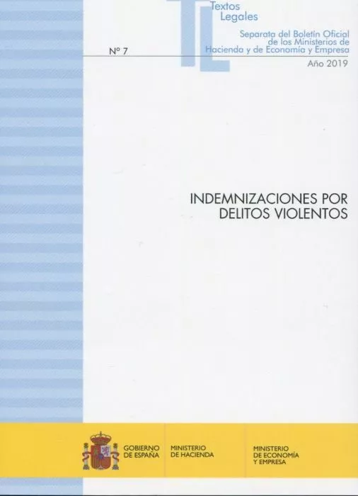 Portada del Libro Indemnizaciones Por Delitos Violentos de Vv.Aa. - 9788447609895