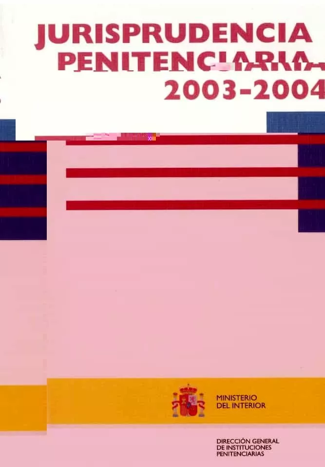 Portada del Libro Jurisprudencia Penitenciaria 2003 - 2004 de Vv.Aa. - 9788481502602