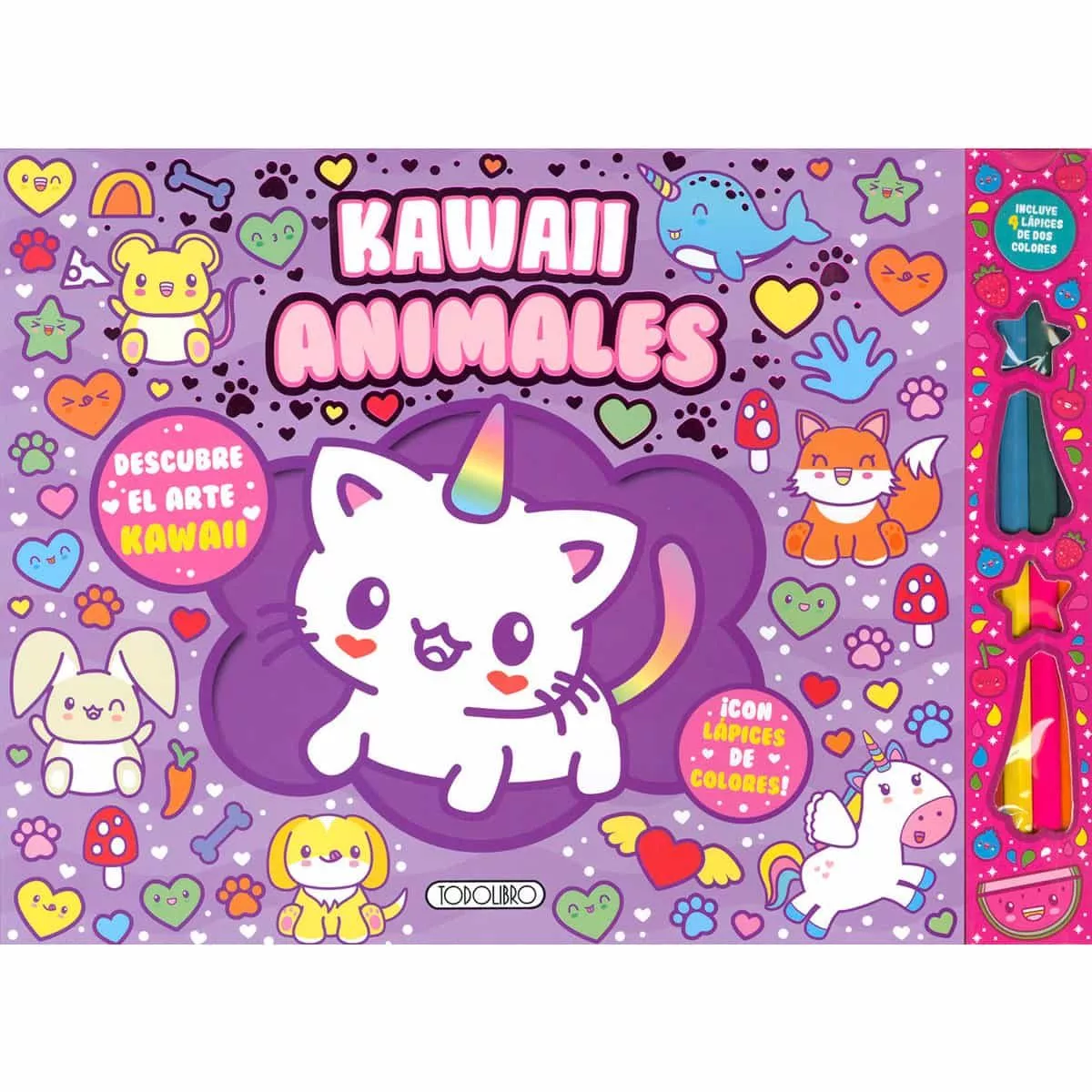 Portada del Libro Kawaii Animales de Vv.Aa. - 9788417695071