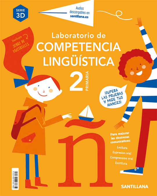 Portada del Libro Laboratorio De Competencia Lingüistica 2º Primaria Serie 3D de Vv.Aa. - 9788468027579