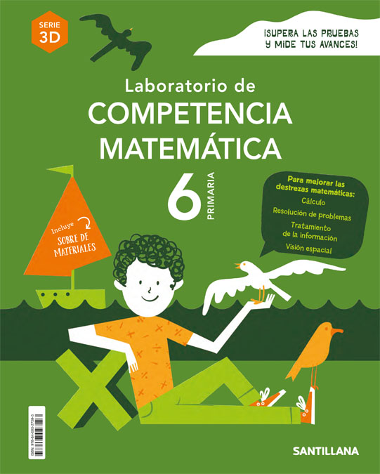 Portada del Libro Laboratorio De Competencia Matematica 6º Primaria Serie 3D de Vv.Aa. - 9788468027593