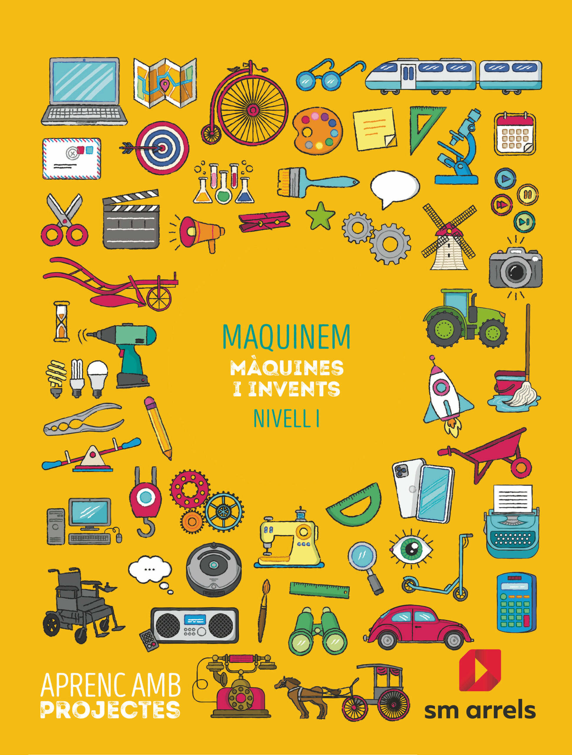 Portada del Libro Las Máquinas 1º Educacion Primaria Aprendo Con Proyectos Ed 2020 Valen de Vv.Aa. - 9788413184128