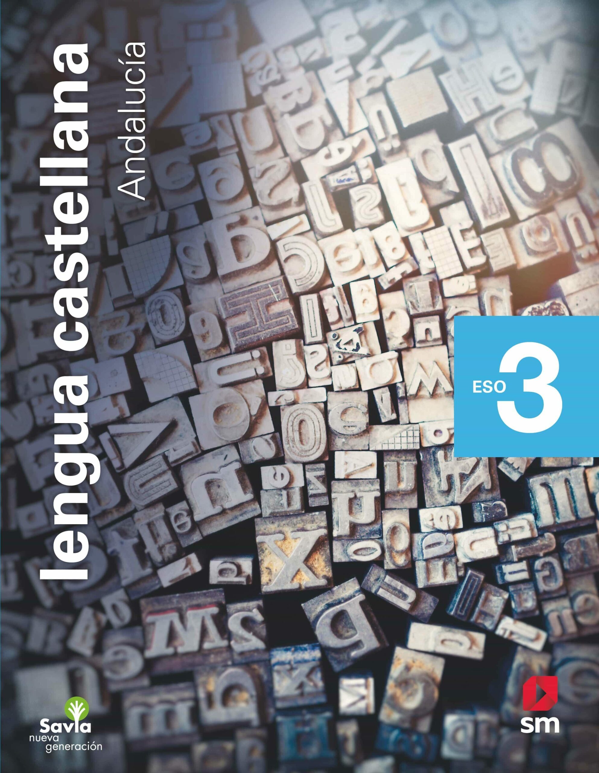 Portada del Libro Lengua Castellana 3º Eso Savia Nueva Generacion 2020 Andalucia de Vv.Aa. - 9788413184968
