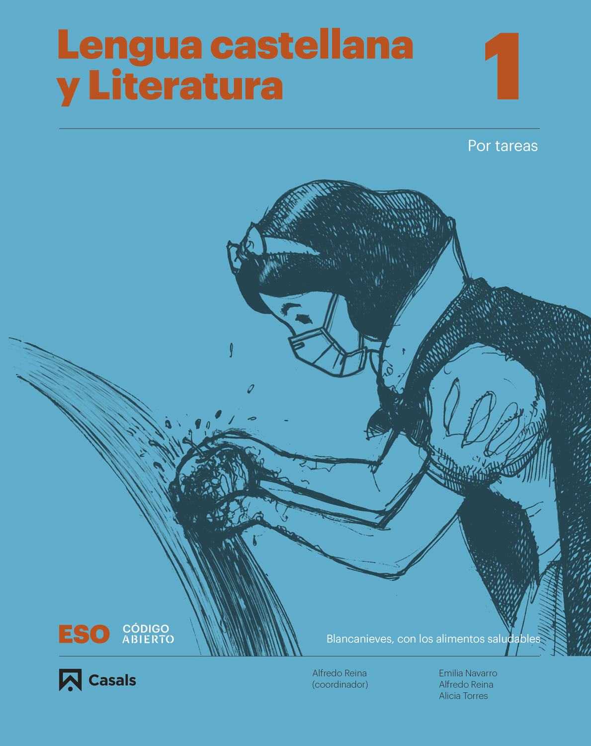 Portada del Libro Lengua Castellana Y Literatura 1º Eso. Por Tareas Proyecto Código Abie de Vv.Aa. - 9788421866757