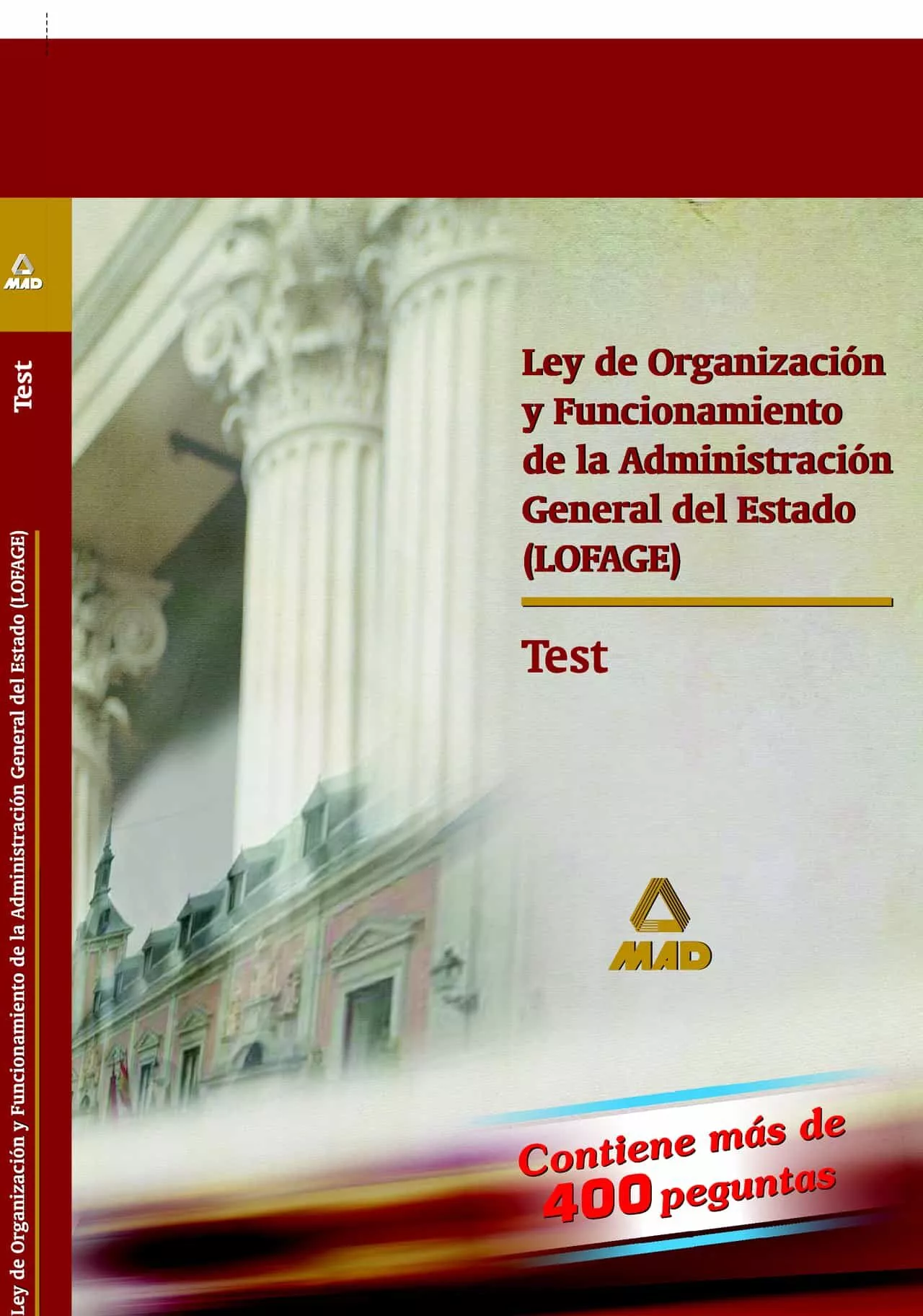 Portada del Libro Ley De Organizacion Y Funcionamiento De La Administracion General Del de Vv.Aa. - 9788466550574