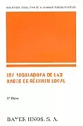 Portada del Libro Ley Reguladora De Las Bases De Regimen Local (3ª Ed.) de Vv.Aa. - 9788470283642