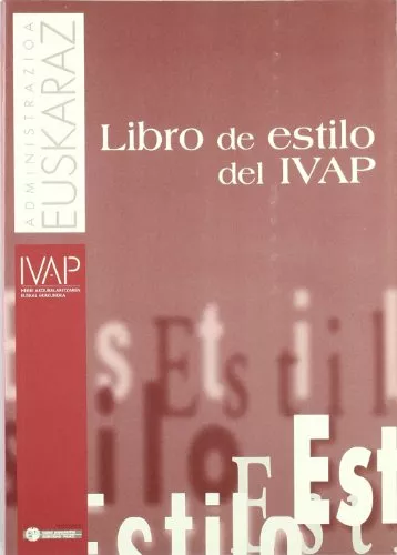 Portada del Libro Libro De Estilo Del Ivap de Vv.Aa. - 9788477772859