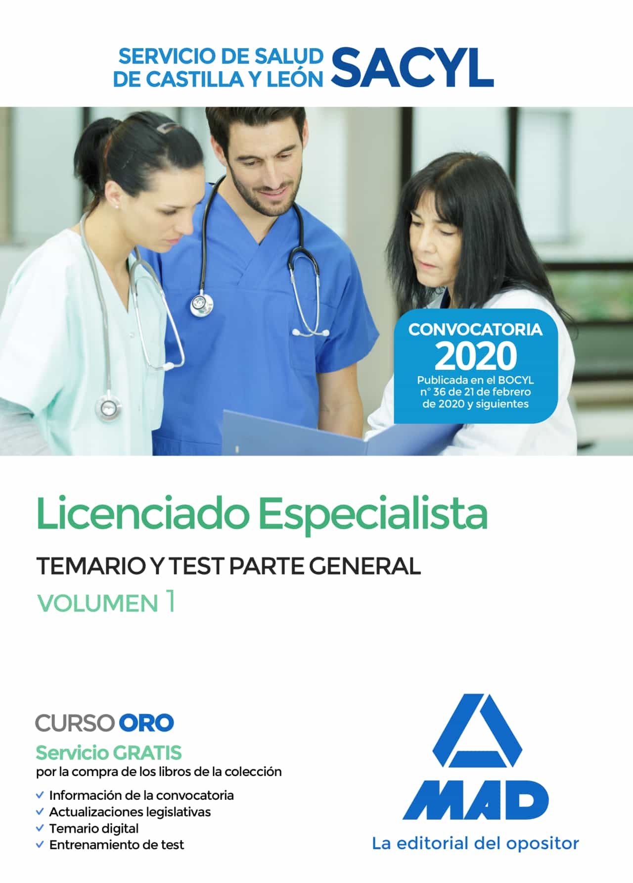 Portada del Libro Licenciado Especialista Del Servicio De Salud De Castilla Y León (Sacy de Vv.Aa. - 9788414236130