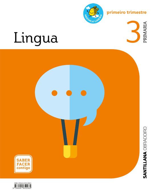 Portada del Libro Lingua 3º Primaria (Galicia) Saber Facer Contigo de Vv.Aa. - 9788491852285