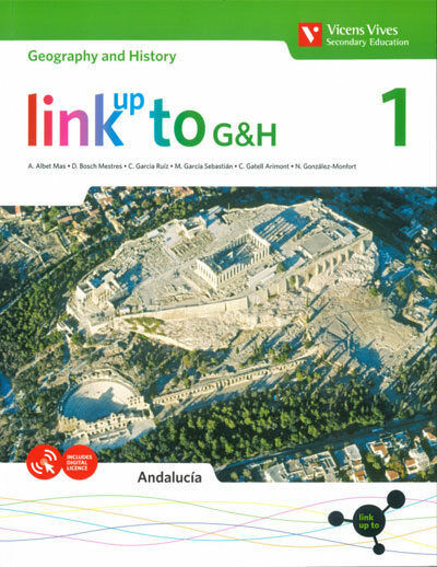 Portada del Libro Link Up To G&H 1º Eso Geography-History (Andalucía) de Vv.Aa. - 9788468271989