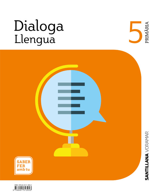 Portada del Libro Llengua 5º Primaria Dialoga Saber Fer Amb Tu de Vv.Aa. - 9788491313953