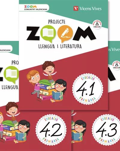 Portada del Libro Llengua I Literatura 4º Educacion Primaria Llibre 1 2 I 3 (P. Zoom) Co de Vv.Aa. - 9788468262086
