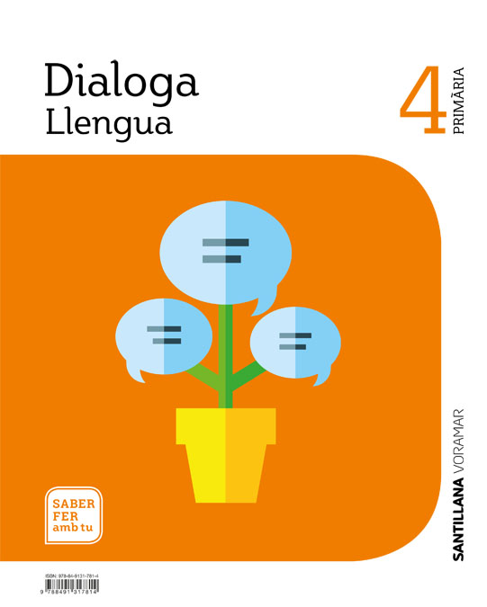 Portada del Libro Llengua Valenciana 4º Primaria Dialoga Saber Fer Amb Tu de Vv.Aa. - 9788491317814