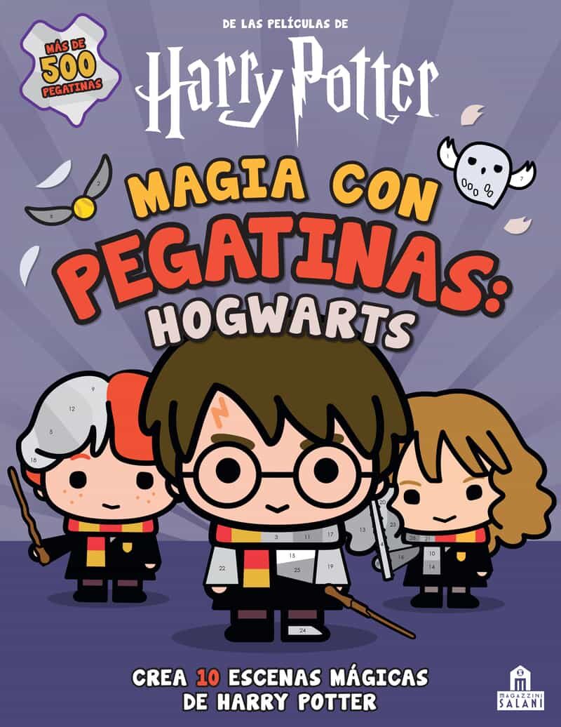 Portada del Libro Magia Con Pegatinas: Hogwarts: Crea 10 Escenas Magicas De Pegatinas de Vv.Aa. - 9788893677752