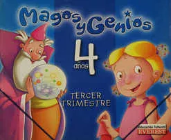 Portada del Libro Magos Y Genios: 3º Trimestre (Educacion Infantil 4 Años) de Vv.Aa. - 9788424189358