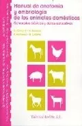 Portada del Libro Manual De Anatomia Y Embriologia De Animales Domesticos: Concepto S Ba de Vv.Aa. - 9788420010601