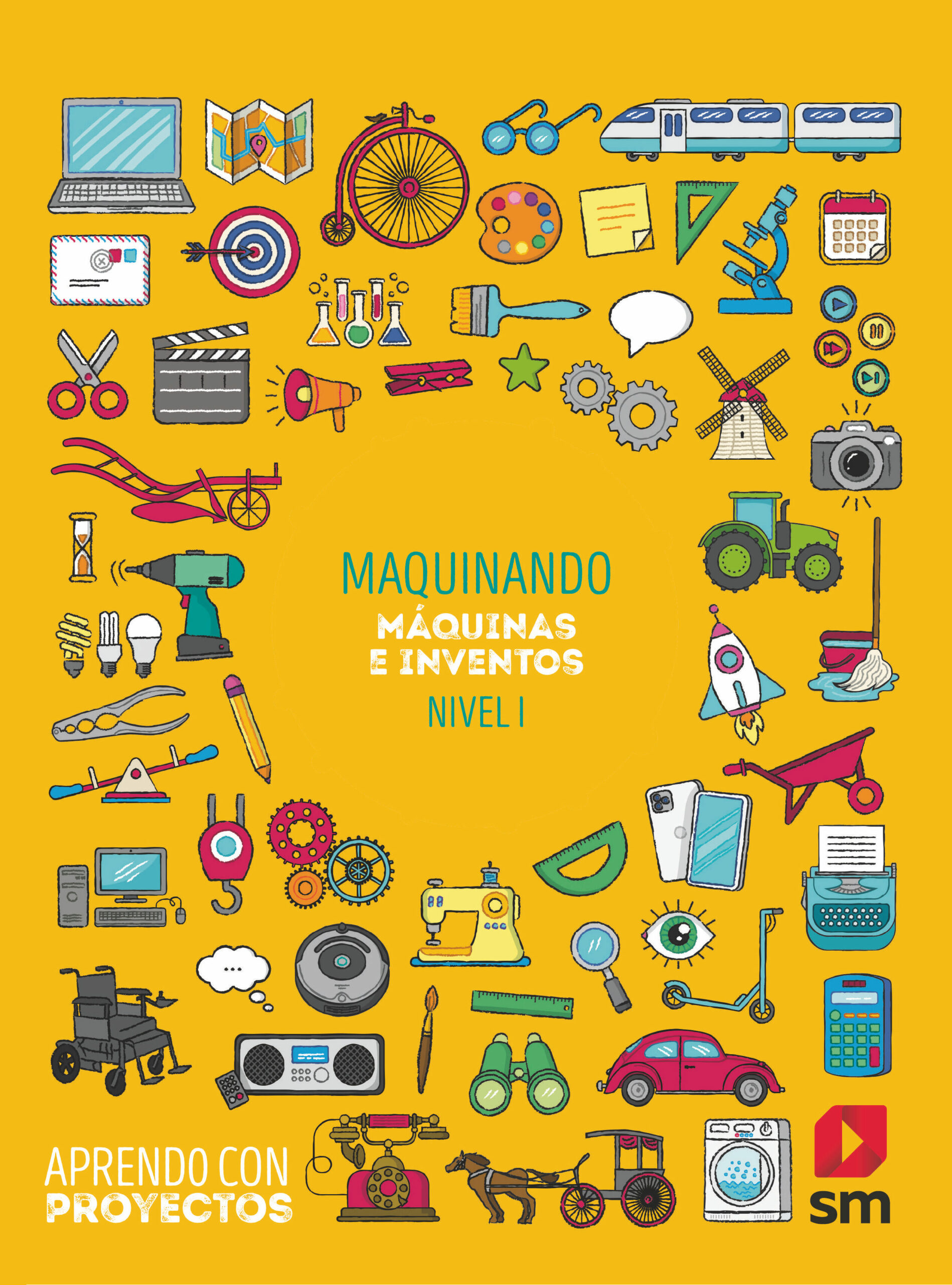 Portada del Libro Maquinando 1º Educacio 1º Primaria Aprendo Con Proyectos Ed 2020 de Vv.Aa. - 9788413183749