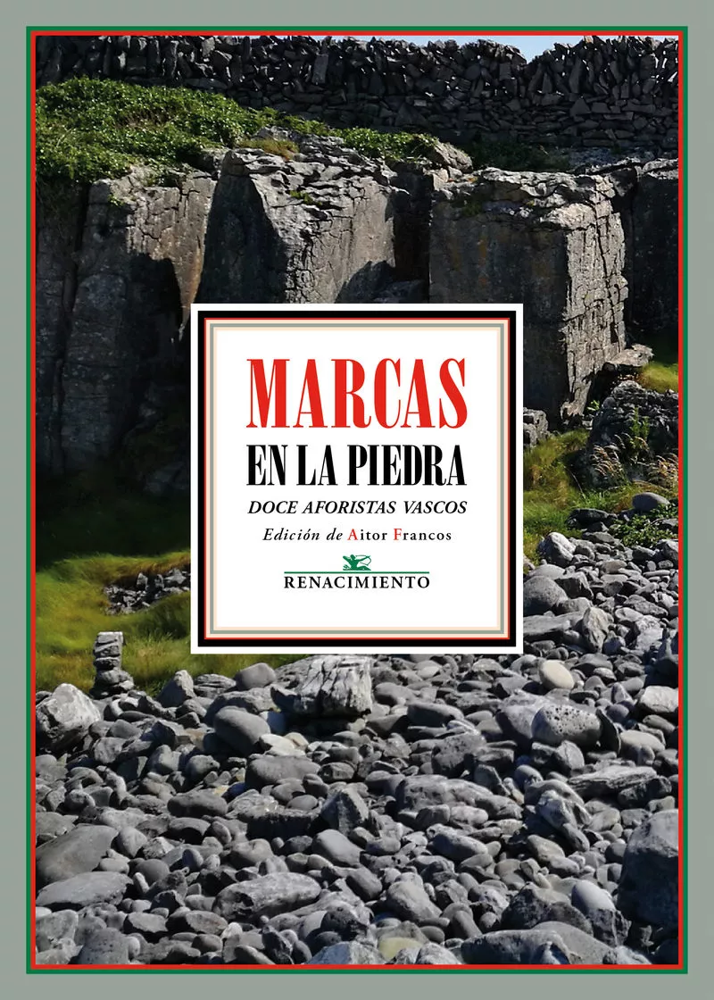 Portada del Libro Marcas En La Piedra: Doce Aforistas Vascos Actuales de Vv.Aa. - 9788417950408