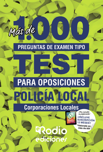 Portada del Libro Mas De 1.000 Preguntas De Examen Tipo Test Para Oposiciones. Policia L de Vv.Aa. - 9788417976477