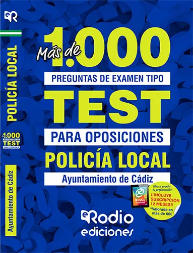 Portada del Libro Mas De Mil Preguntas De Examen Tipo Test Para Oposiciones. Policia Loc de Vv.Aa. - 9788417661977