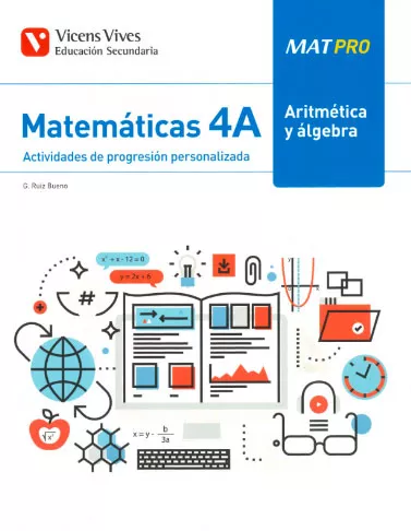 Portada del Libro Mat Pro 4A Aritmetica Y Algebra de Vv.Aa. - 9788468222110
