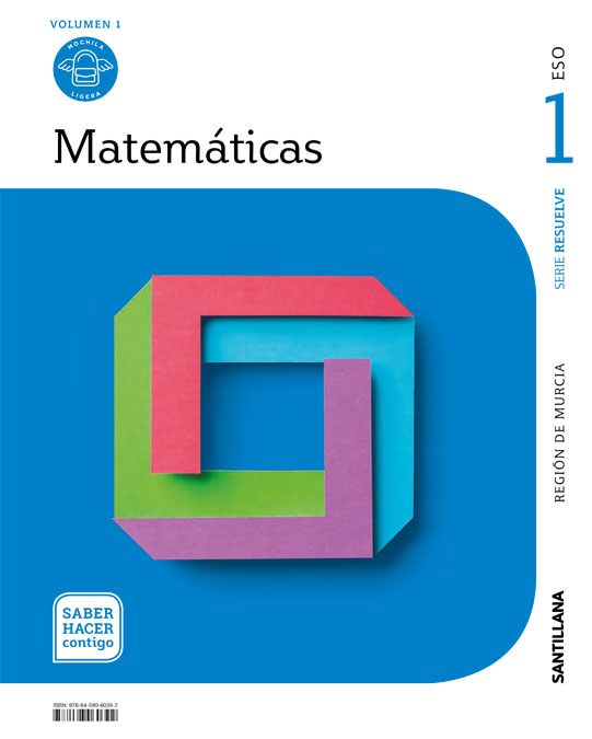 Portada del Libro Matematicas 1º Eso Mochila Ligera Saber Hacer Contigo de Vv.Aa. - 9788468060392