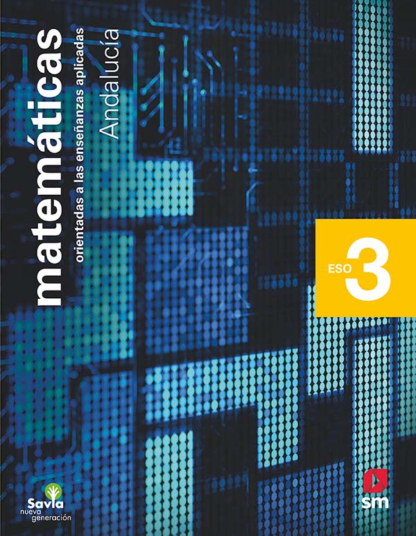 Portada del Libro Matemáticas Aplicadas 3º Eso Savia Nueva Generacion Ed 2020 Andalucia de Vv.Aa. - 9788491823384