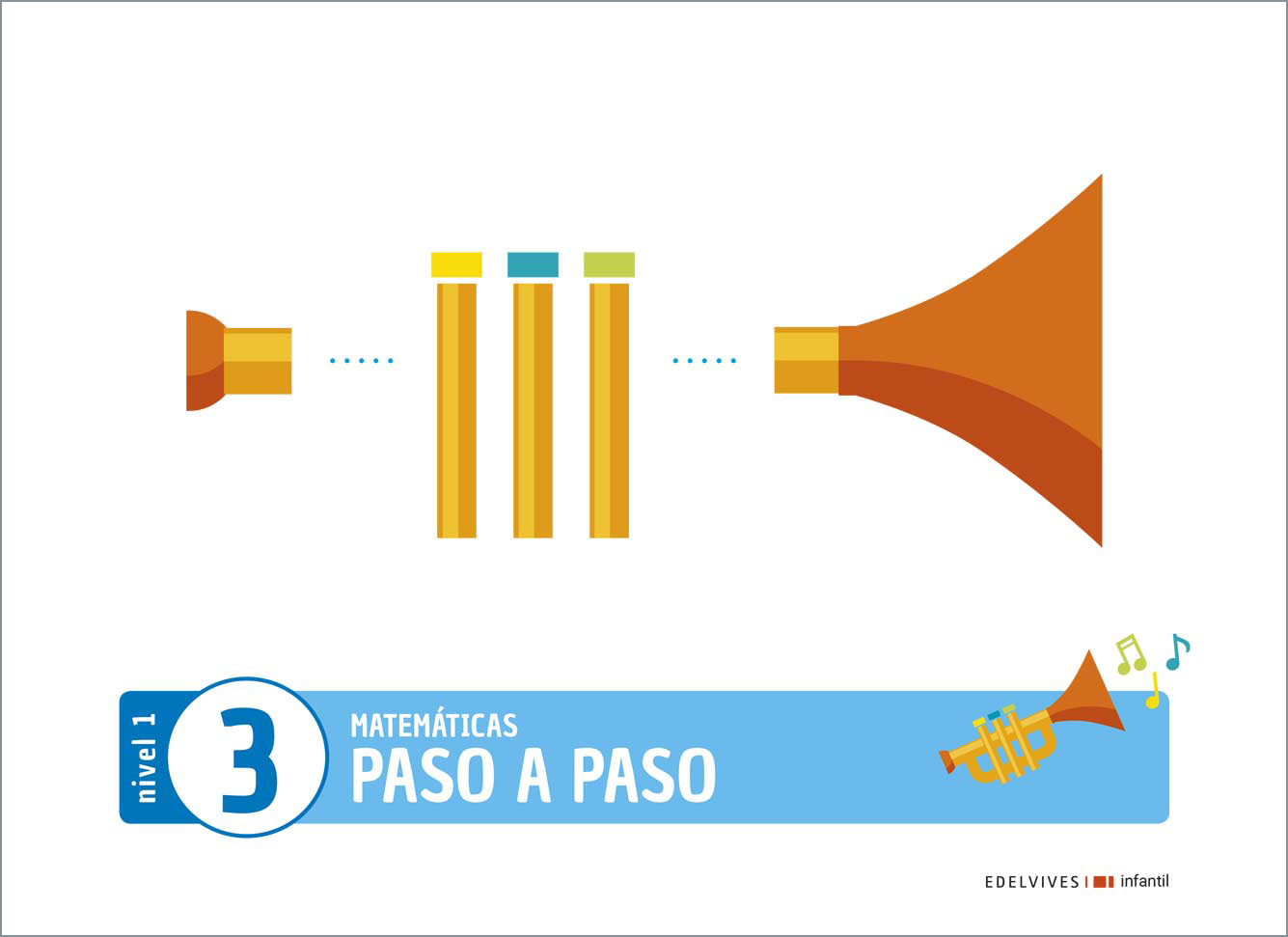 Portada del Libro Matematicas Nivel 1 Cuaderno 3 Proyecto Paso A Paso (2020) de Vv.Aa. - 9788414028315