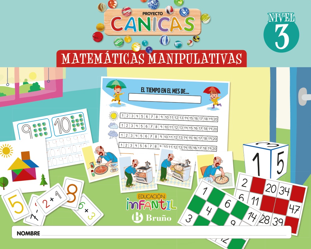 Portada del Libro Matemáticas Proyecto Canicas (5 Años) Andalucía / Aragón / Asturias / de Vv.Aa. - 9788469619315