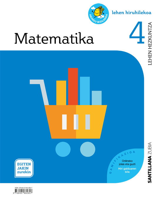 Portada del Libro Matematika 4º Primaria Mochila Saber Hacer Contigo de Vv.Aa. - 9788491862857