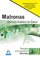 Portada del Libro Matronas Del Servicio Andaluz De Salud: Temario Parte Especifica Volum de Vv.Aa. - 9788466576918