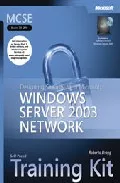 Portada del Libro Mcse Windows Server 2003 (Exam 70-298): Designing Security For A Windo de Vv.Aa. - 9780735619692