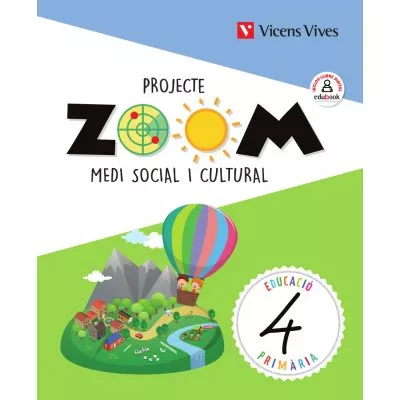 Portada del Libro Medi Social I Cultural 4º Primaria (Zoom) Catalunya de Vv.Aa. - 9788468262079