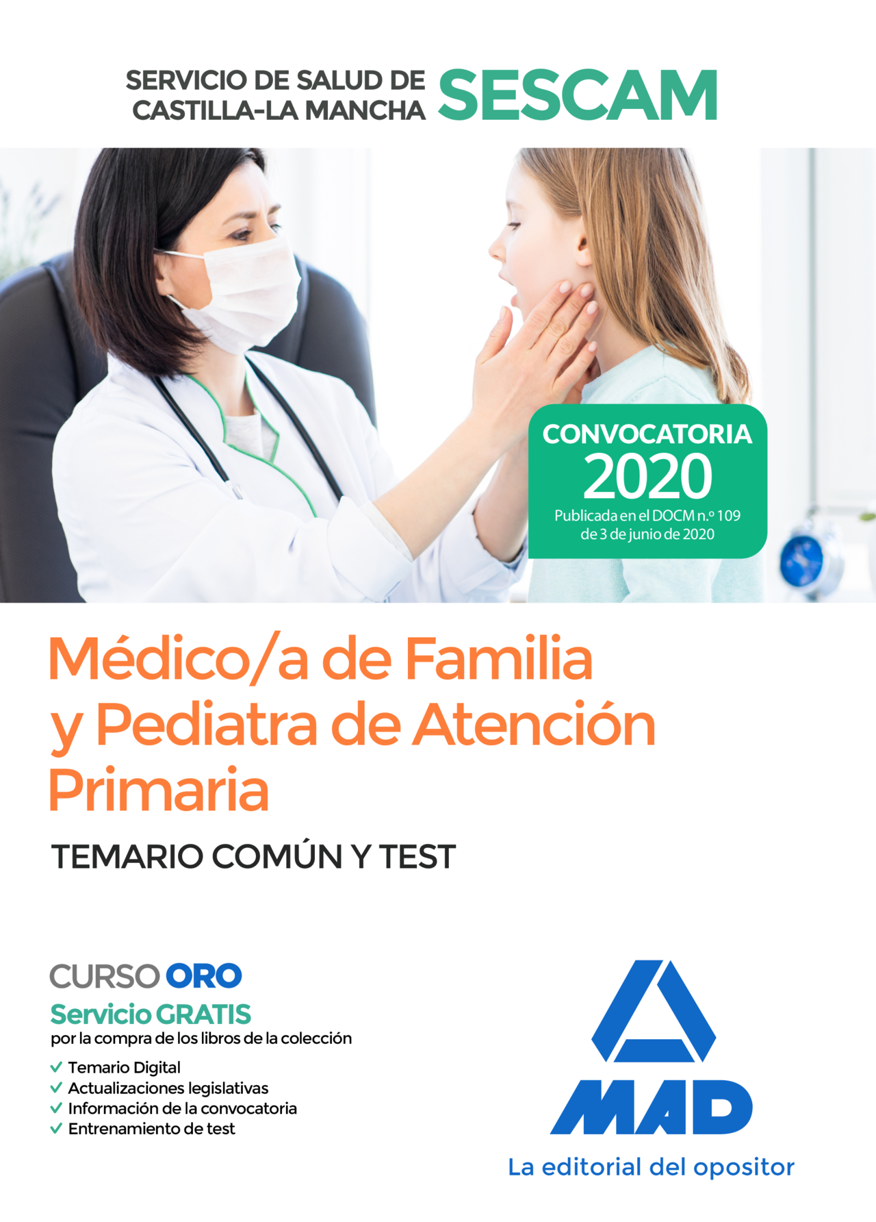 Portada del Libro Médico/A De Familia Y Pediatra De Atención Primaria Del Servicio De Sa de Vv.Aa. - 9788414237540