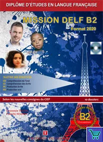 Portada del Libro Mission Delf B2 - Format 2020 de Vv.Aa. - 9789608268470