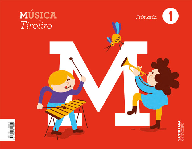 Portada del Libro Musica 1º Primaria Tiroliro (Galicia) Serie Tiroliro de Vv.Aa. - 9788491852360