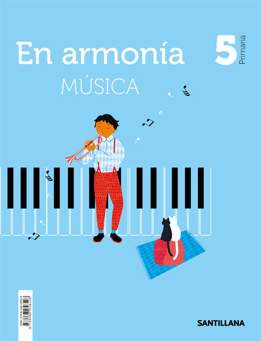 Portada del Libro Musica (5º Primaria) En Armonia de Vv.Aa. - 9788468058528