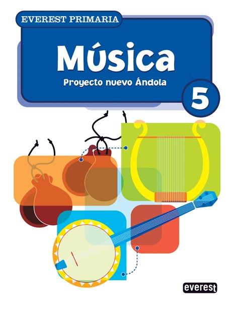Portada del Libro Musica 5º Primaria. Proyecto Nuevo Andola. de Vv.Aa. - 9788424188566