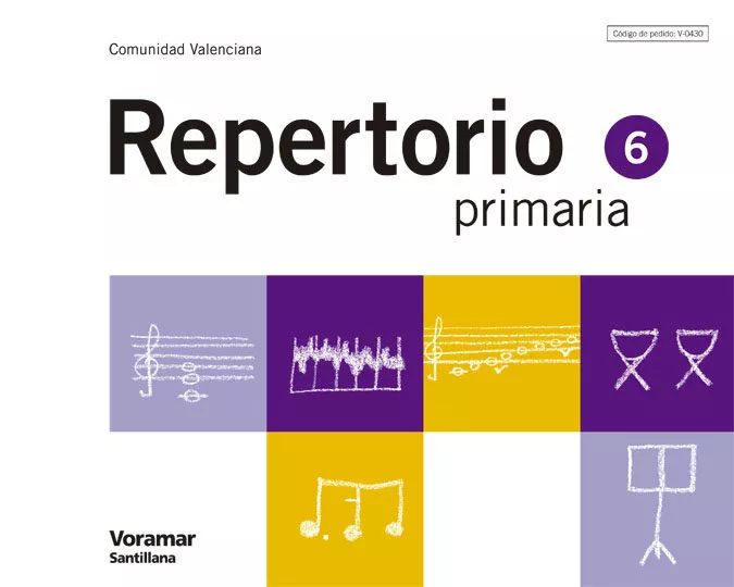 Portada del Libro Musica Repertorio (6º Educacion Primaria Vora) de Vv.Aa. - 9788498070439