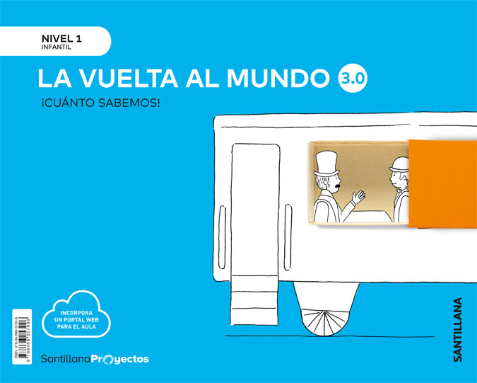 Portada del Libro Nivel 1 Vuelta Mundo 3.0 (3 Años) Cuanto Sabemos de Vv.Aa. - 9788468057996