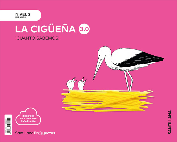 Portada del Libro Nivel 2 La Cigueña 3.0 (4 Años) Cuanto Sabemos de Vv.Aa. - 9788468058351
