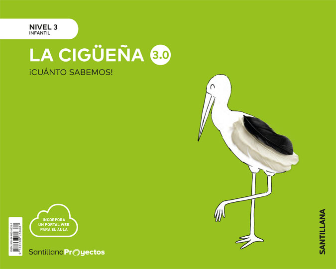 Portada del Libro Nivel 3 La Cigueña 3.0 (5 Años) Cuanto Sabemos de Vv.Aa. - 9788468058337