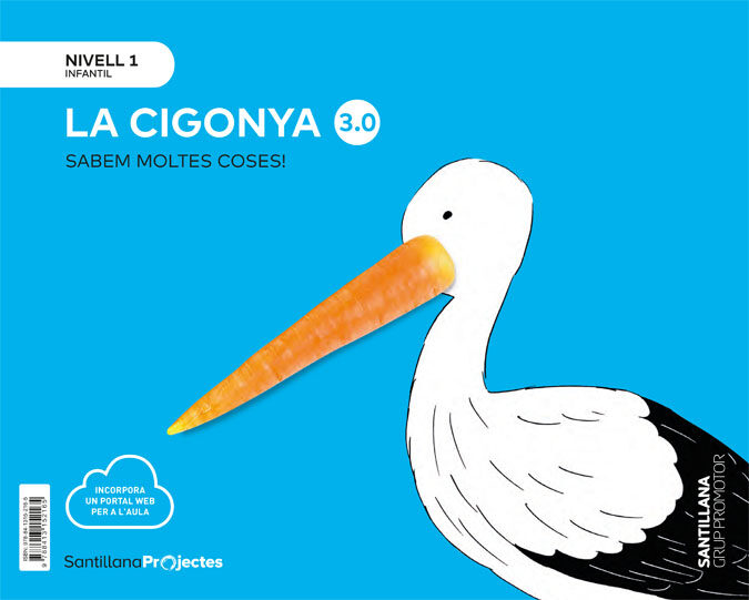 Portada del Libro Nivell 1 La Cigueña (3 Anys) Cuanto Sabemos de Vv.Aa. - 9788413152165