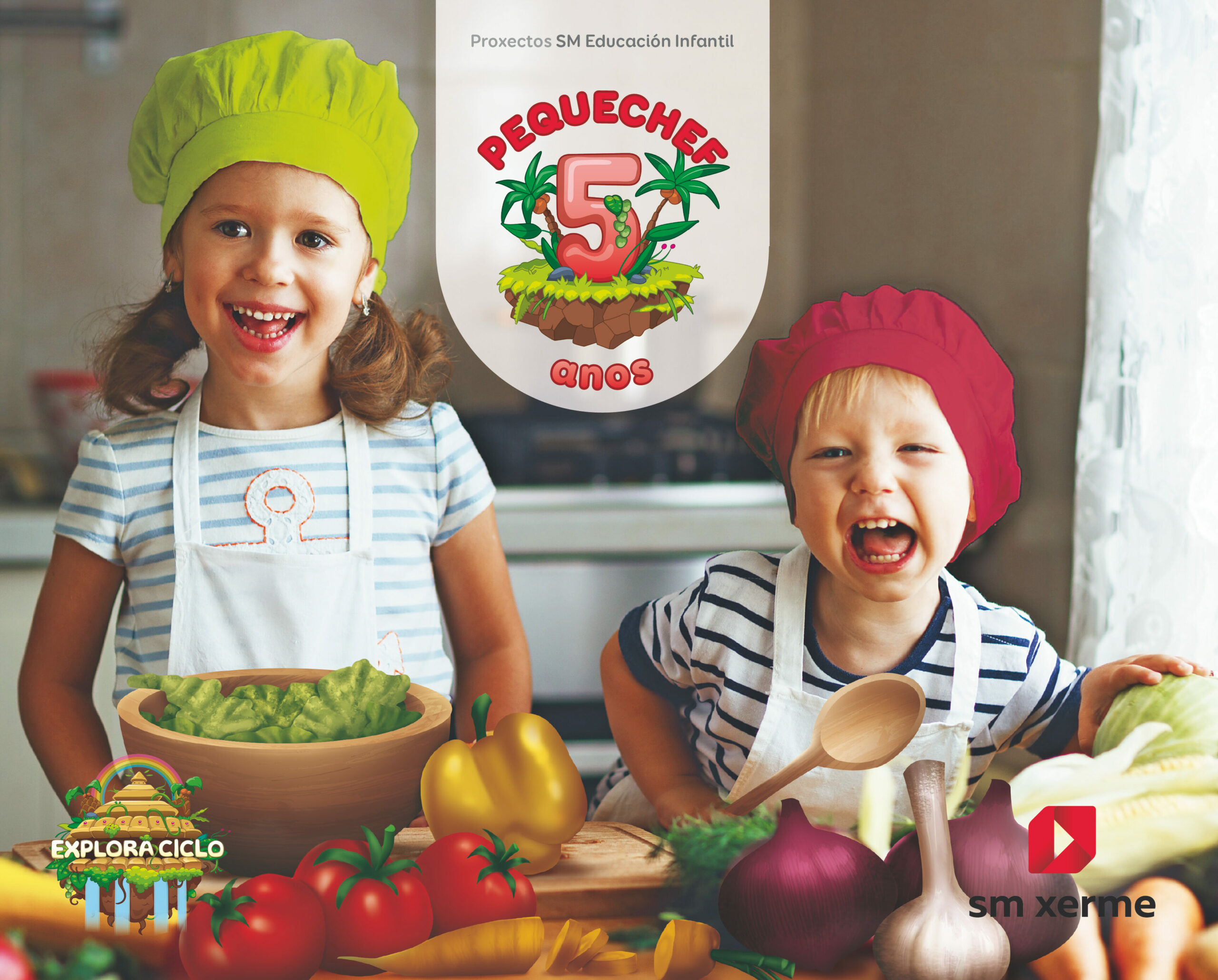 Portada del Libro Pequechef Infantil 4 Años Nivel 2 Proyecto Explora Ed 2020 Galicia de Vv.Aa. - 9788498547542