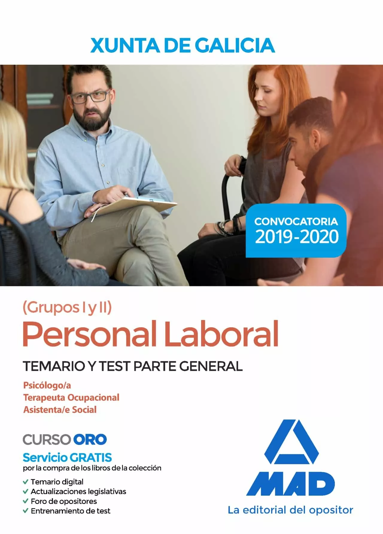 Portada del Libro Personal Laboral De La Xunta De Galicia (Grupos I Y Ii). Temario Y Te de Vv.Aa. - 9788414233283