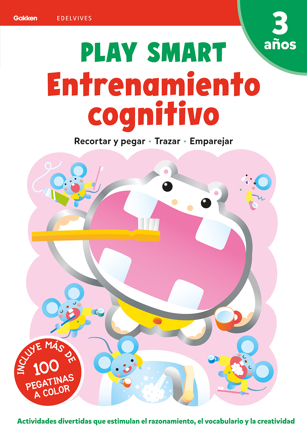 Portada del Libro Play Smart Cuaderno Nº 1 - 3 Años Entrenamiento Cognitivo Novedad 2020 de Vv.Aa. - 9788414028209