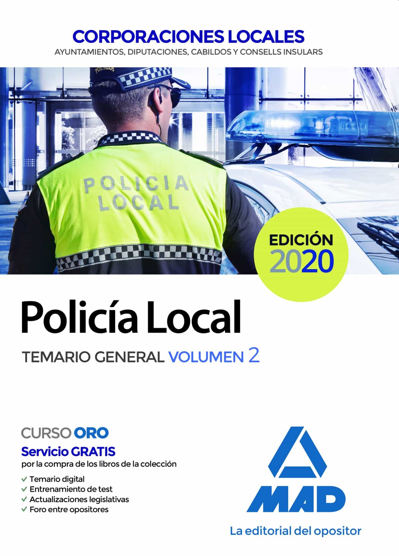 Portada del Libro Policía Local. Temario General (Vol. 2) de Vv.Aa. - 9788414236581