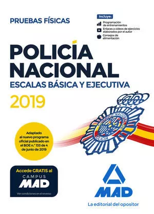 Portada del Libro Policía Nacional Escalas Básica Y Ejecutiva. Pruebas Físicas de Vv.Aa. - 9788414231715