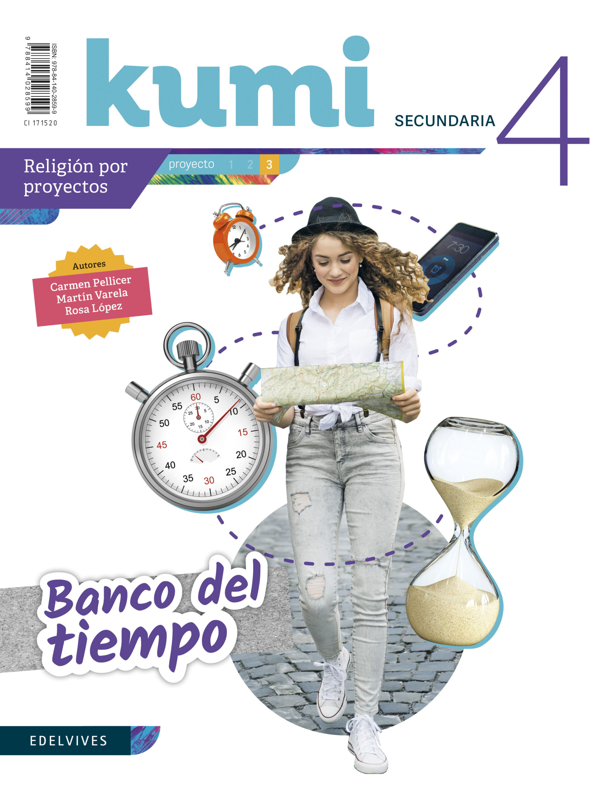 Portada del Libro Proyecto Banco Del Tiempo 4º Eso Kumi Religión 2020 (Revista Del Alum de Vv.Aa. - 9788414028599