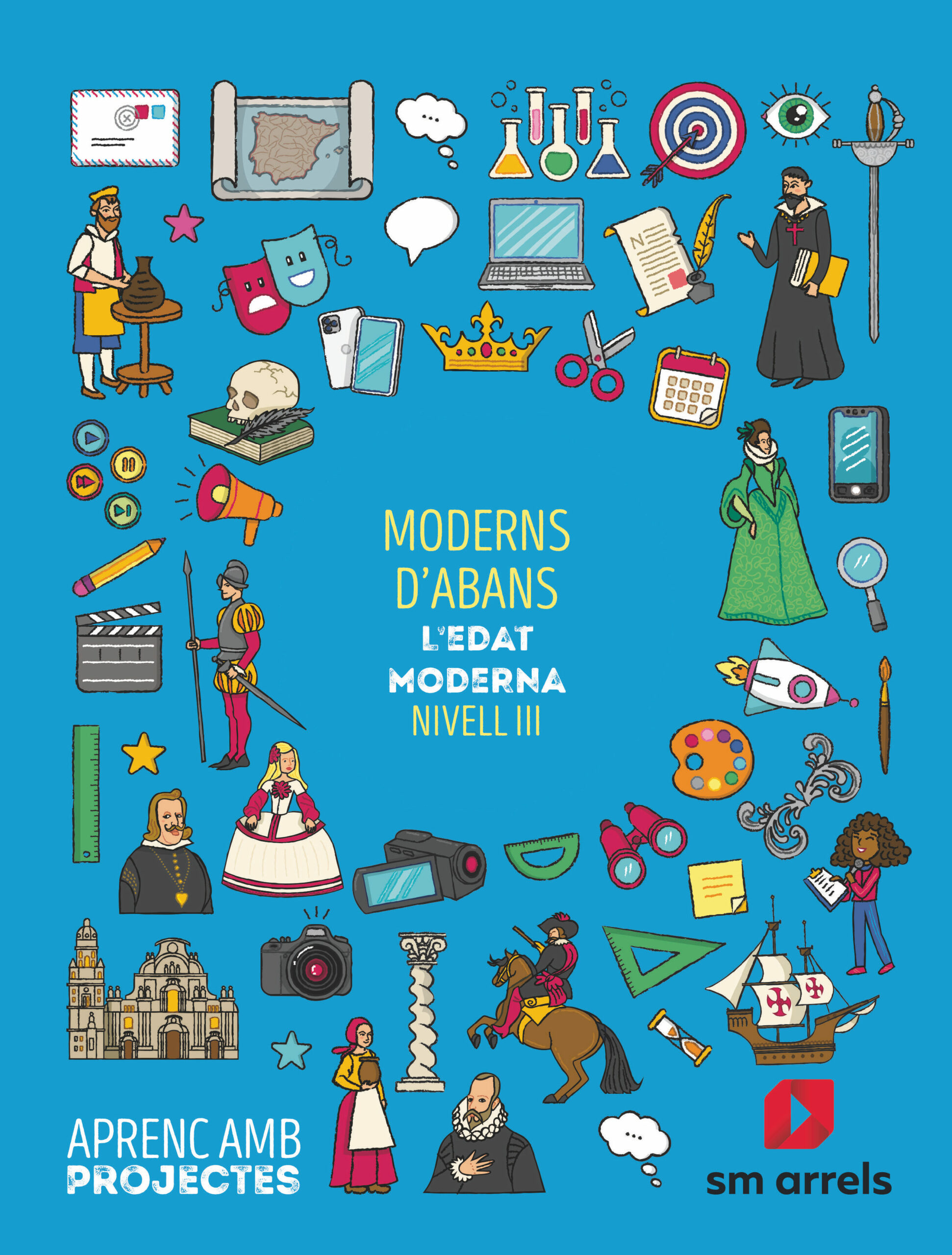 Portada del Libro Proyecto Edad Moderna 5º Educacion Primaria Aprendo Con Proyectos Ed 2 de Vv.Aa. - 9788413184203